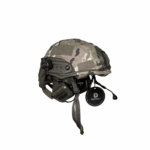 Set: FAST NIJ IIIA helmet + M32H active headphones + multicam cover + balaclava + tactical goggles. Color: olive-multicam - Image 3