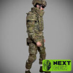 Next Gen Panzer protective suit with Multicam Class 1 ballistic protection L - Image 5