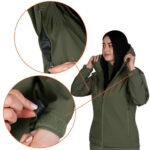 Camotec Stalker SoftShell Women's Jacket Olive - Image 3