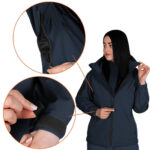 Camotec Stalker SoftShell Women's Jacket Blue - Image 3