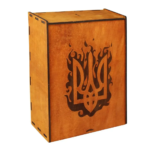 4Profi Gift Set in a Box with the “Coat of Arms” Cross of the Armed Forces of Ukraine (Gold)