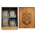 4Profi Gift Set in a Box with the “Coat of Arms” Cross of the Armed Forces of Ukraine (Gold) - Image 2
